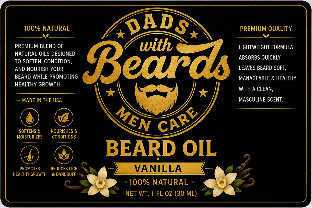 Dads With Beards Men Care™ Vanilla Beard Oil